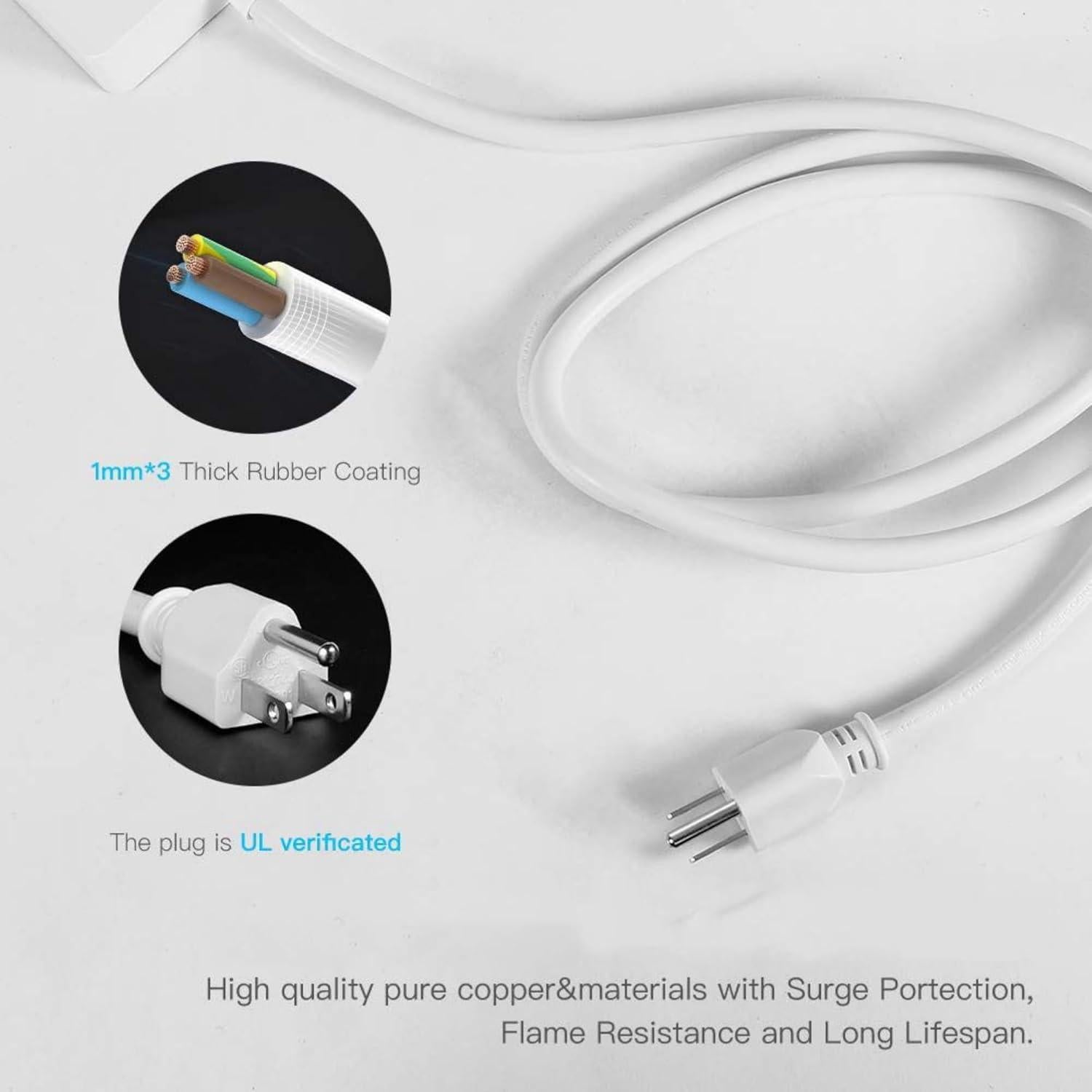 Regleta WiFi inteligente UseeLink con 4 enchufes y 4 USB