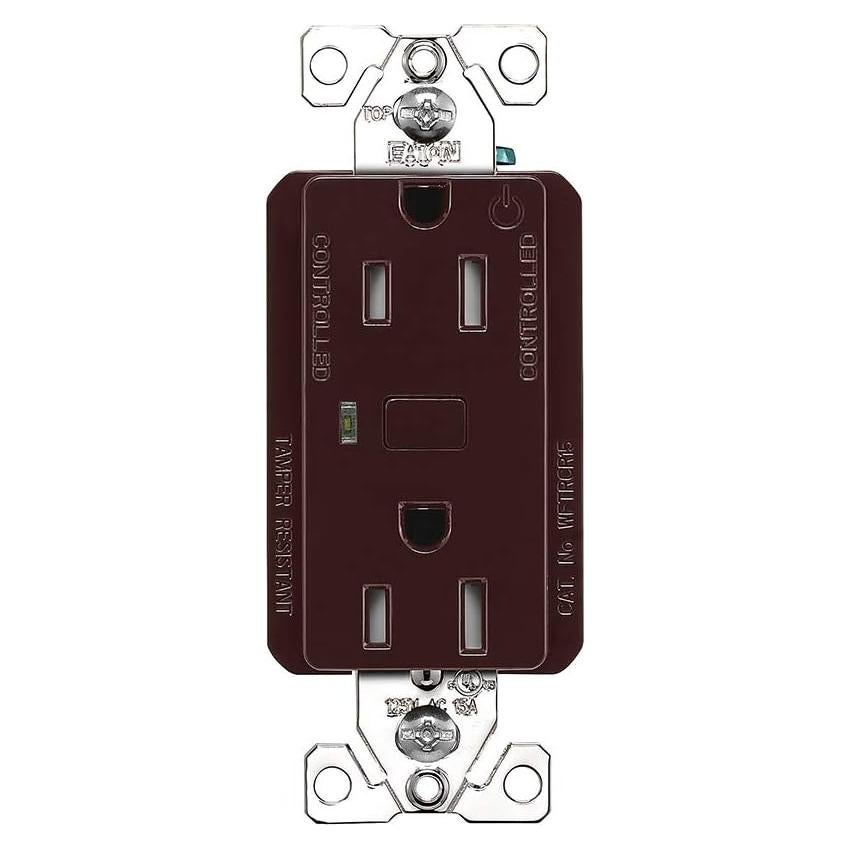 Enchufe Inteligente Wi-Fi Eaton WFTRCR15-B-SP-L Alexa Marrón