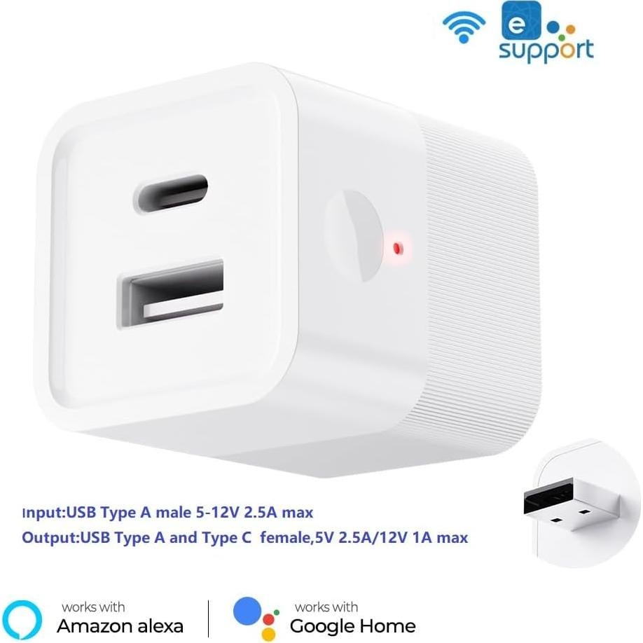 Adaptador USB Inteligente eWelink 5V-12V CC, Control Remoto