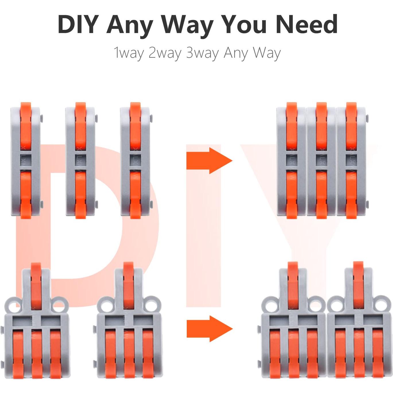 Kit de Conectores Eléctricos XALXMAW 32 Pcs 24-12 AWG