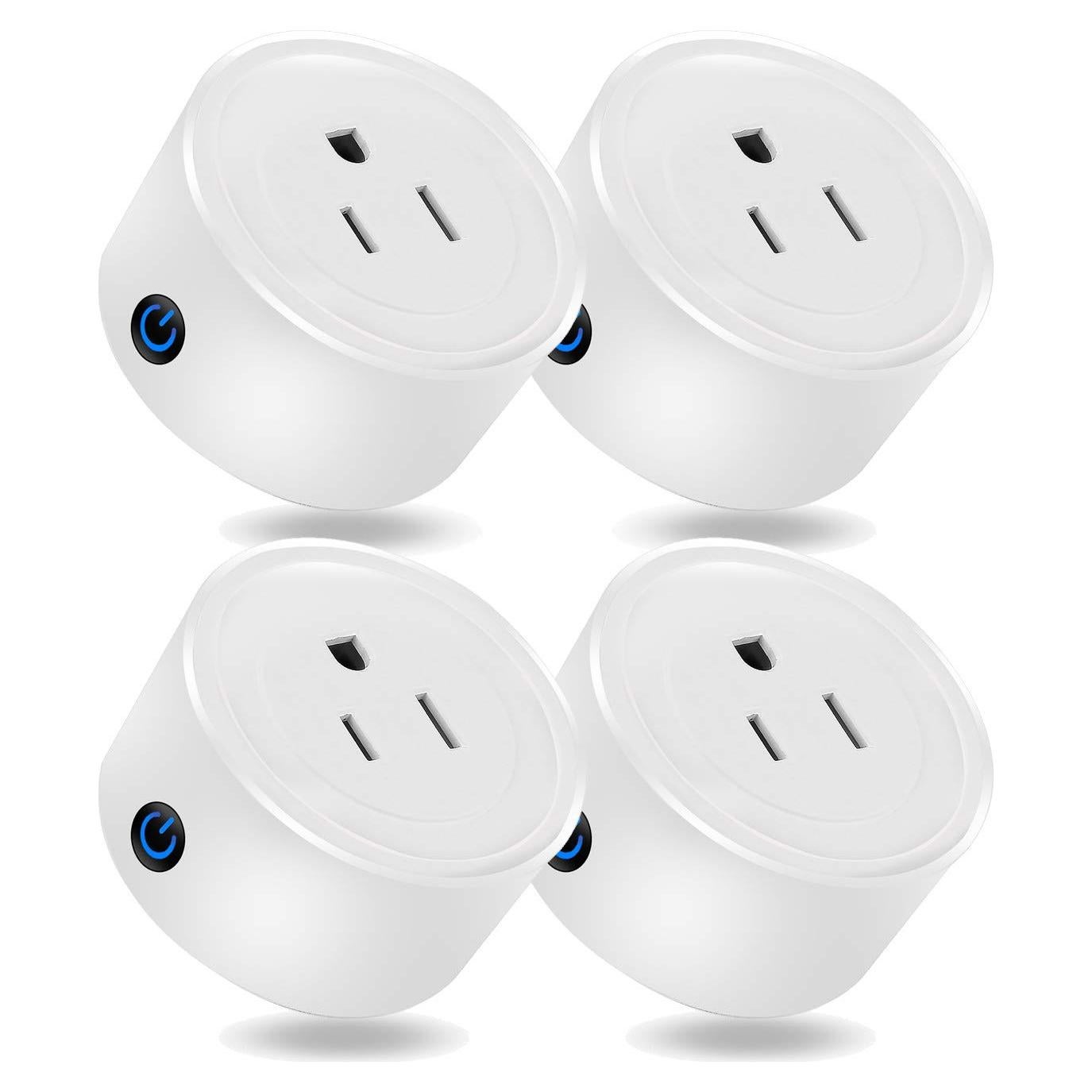 Mini Enchufe Inteligente GL Compatible con Alexa y Google Home - Paquete de 4