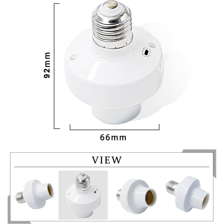 Portalámparas Inteligente QIACHIP Wi-Fi E26 E27 Control Remoto