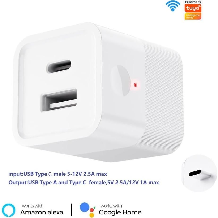 Adaptador WiFi USB Tipo C Tuya, Control Remoto 5V, Compatible Alexa