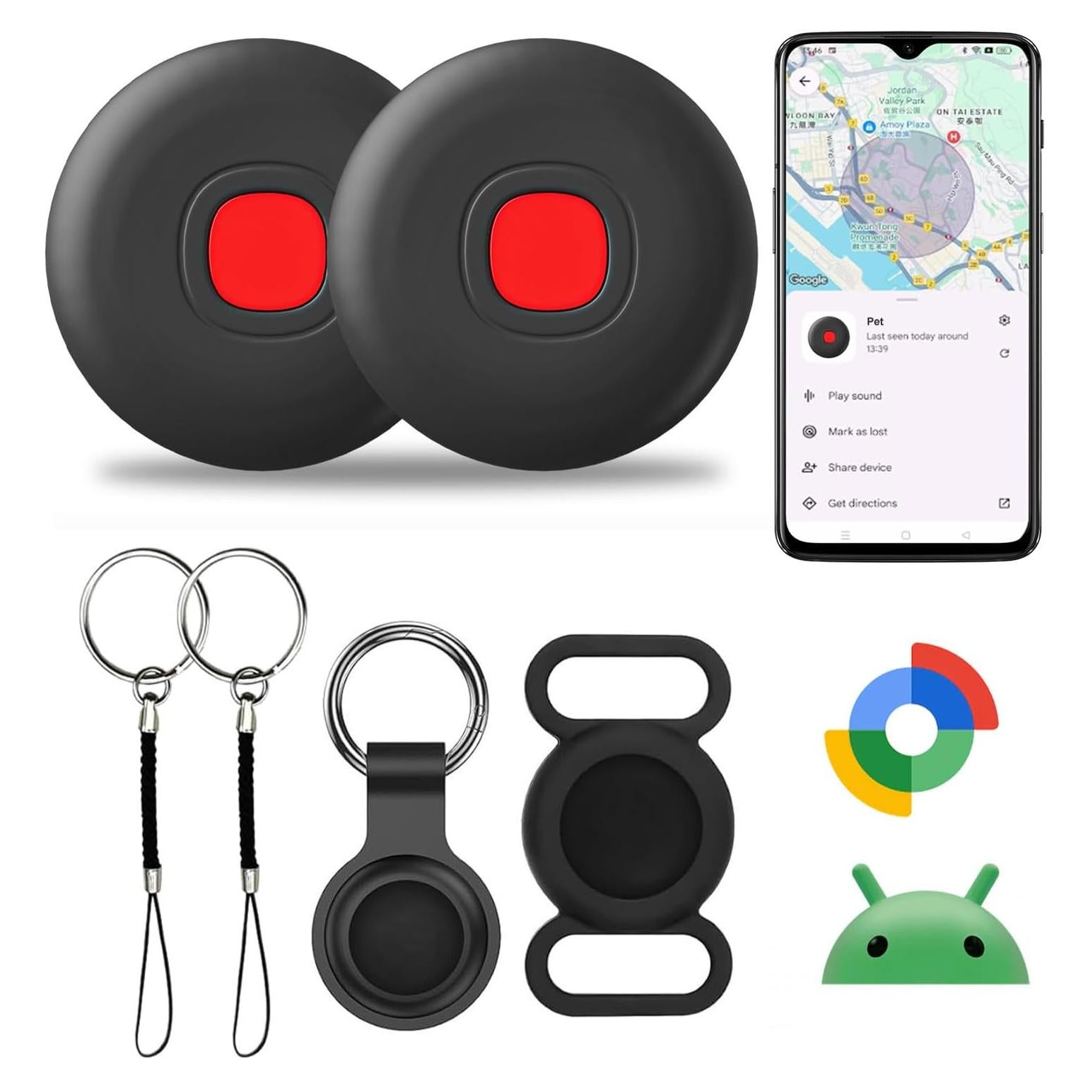 Localizador Bluetooth LEEGAKU IP68 para Android - 2 Pack