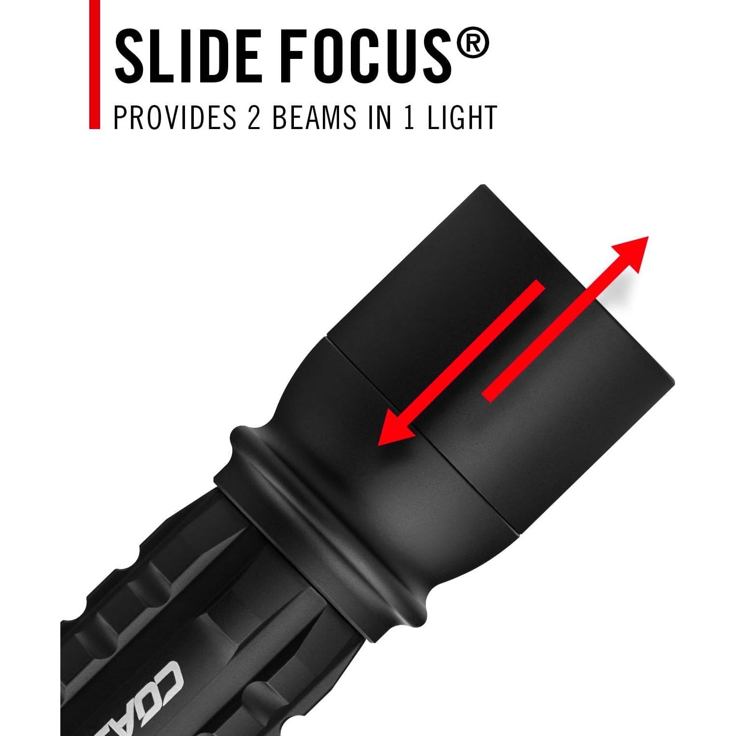 Linterna LED Recargable COAST XP11R 3000 Lúmenes Negro