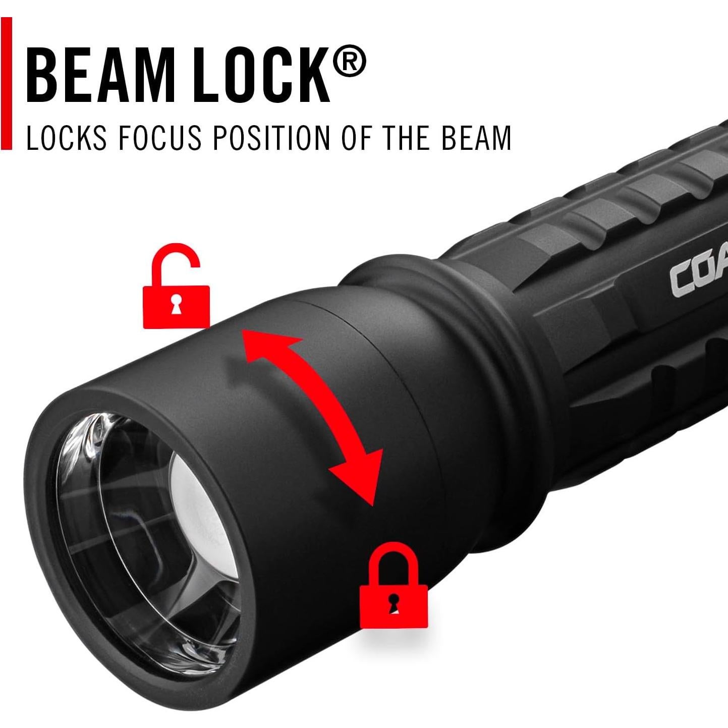 Linterna LED Recargable COAST XP11R 3000 Lúmenes Negro