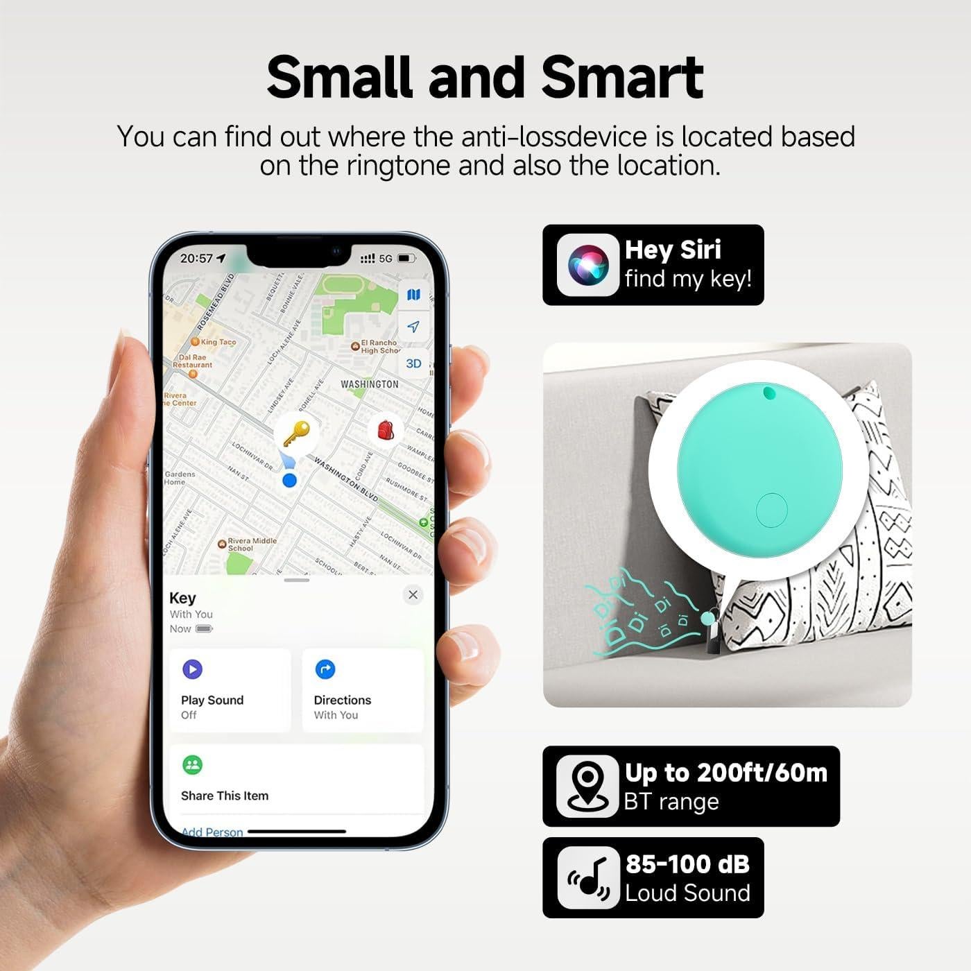 Rastreador JTD Find My IP68 para Llaves y Artículos - 4pcs