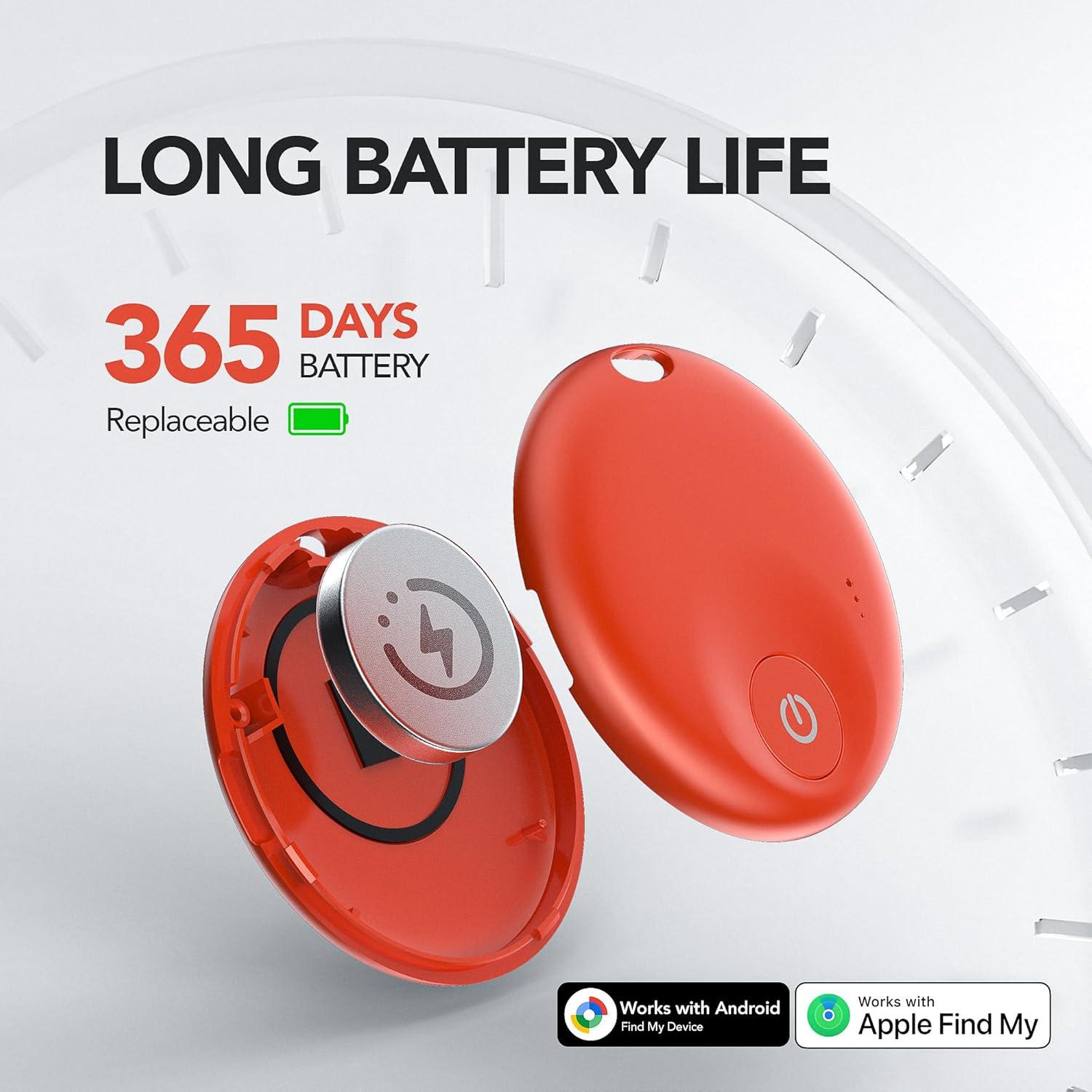 FindTag Duo - Rastreador Bluetooth Dual para iOS y Android, Localizador de Llaves y Equipaje