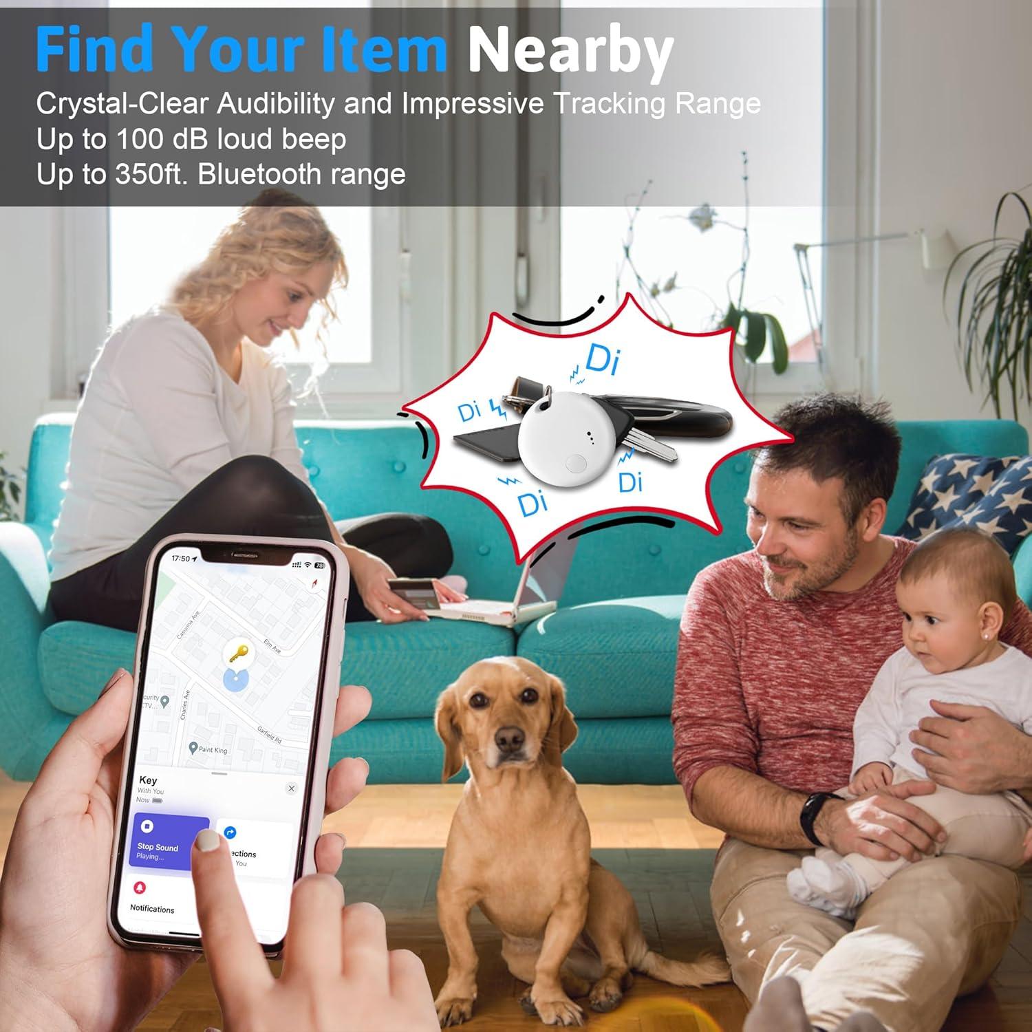 Rastreador Bluetooth Fortunepro Tag, Localizador de Llaves y Artículos