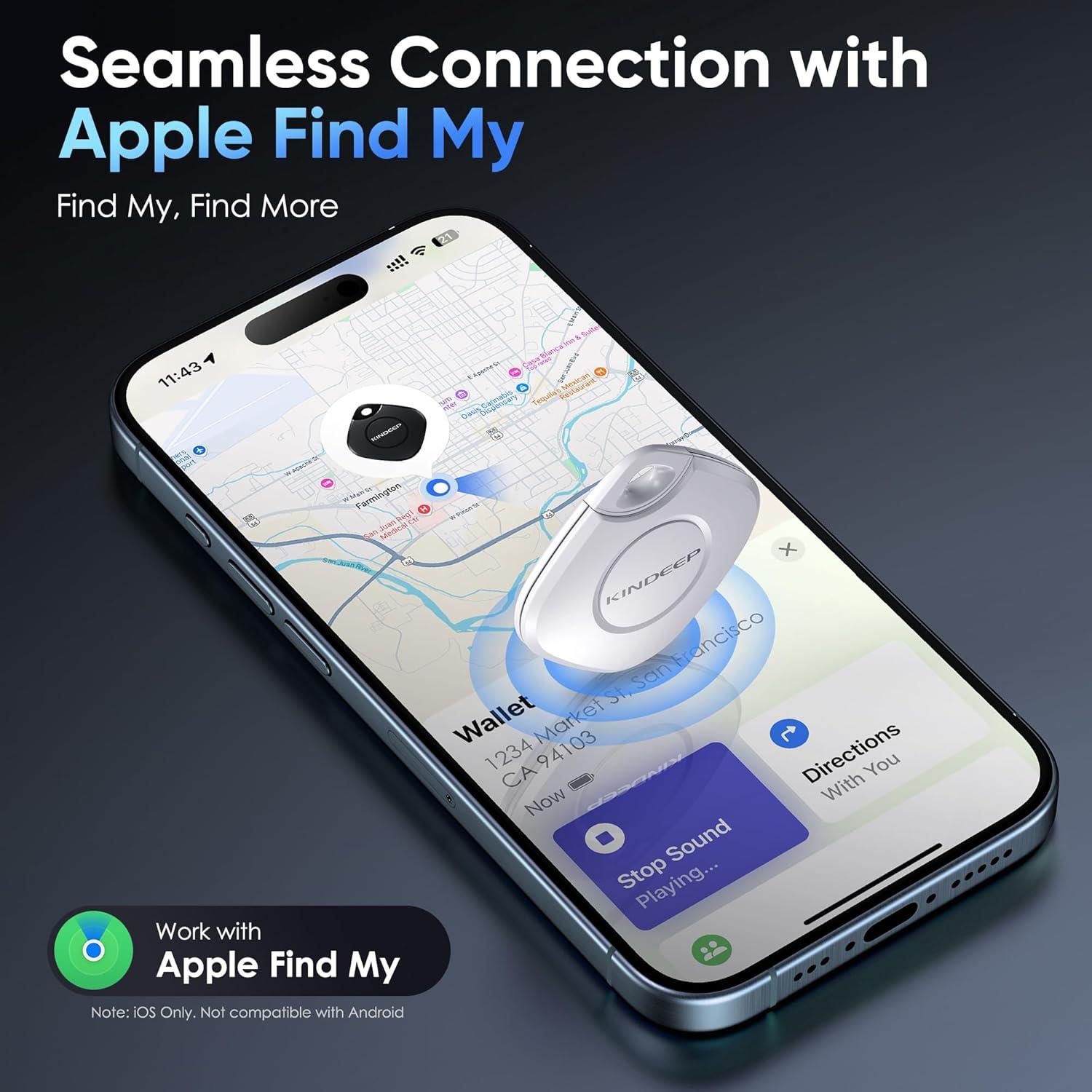 Rastreador Bluetooth KINDEEP para Llaves y Equipaje - iOS