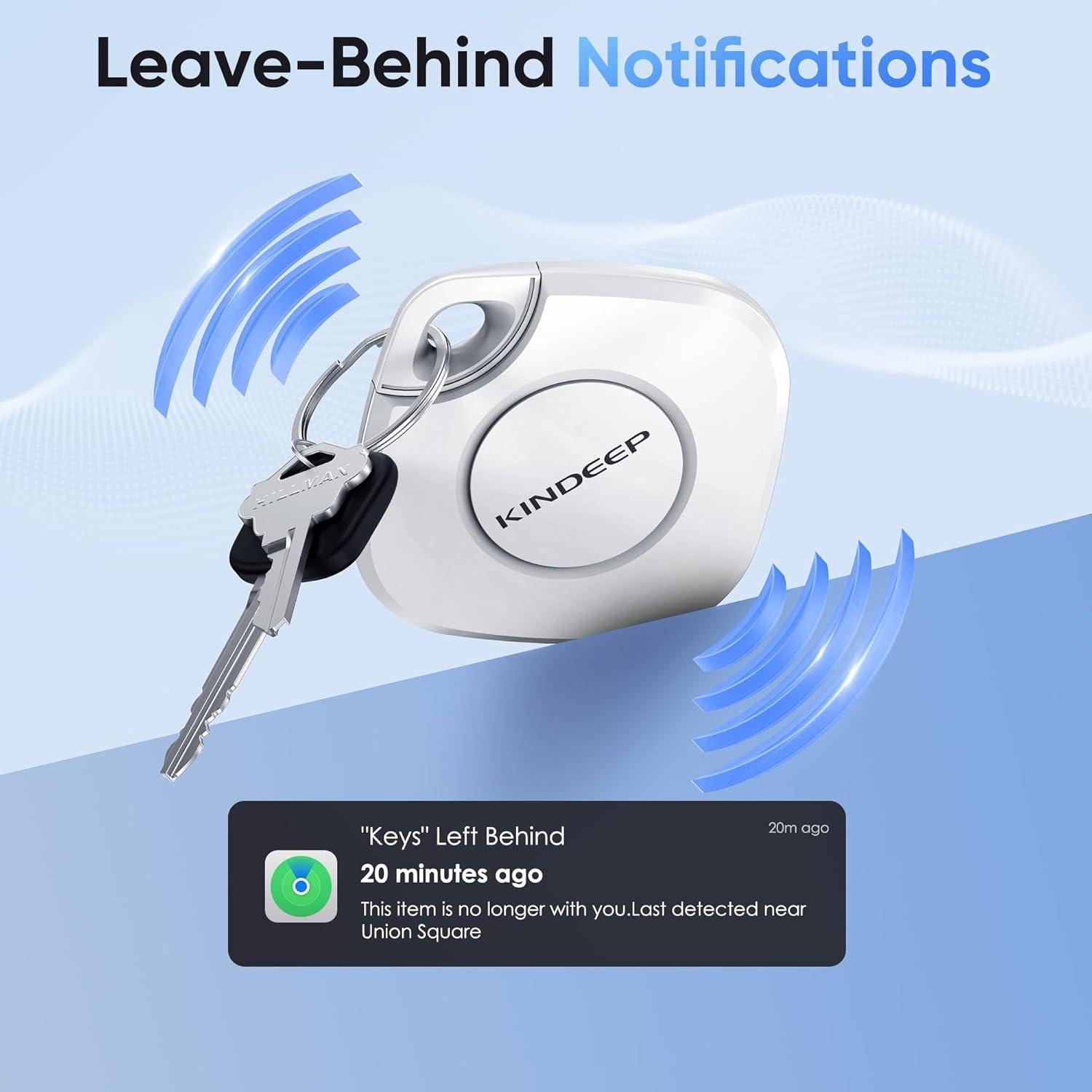 Rastreador Bluetooth KINDEEP para Llaves y Equipaje - iOS