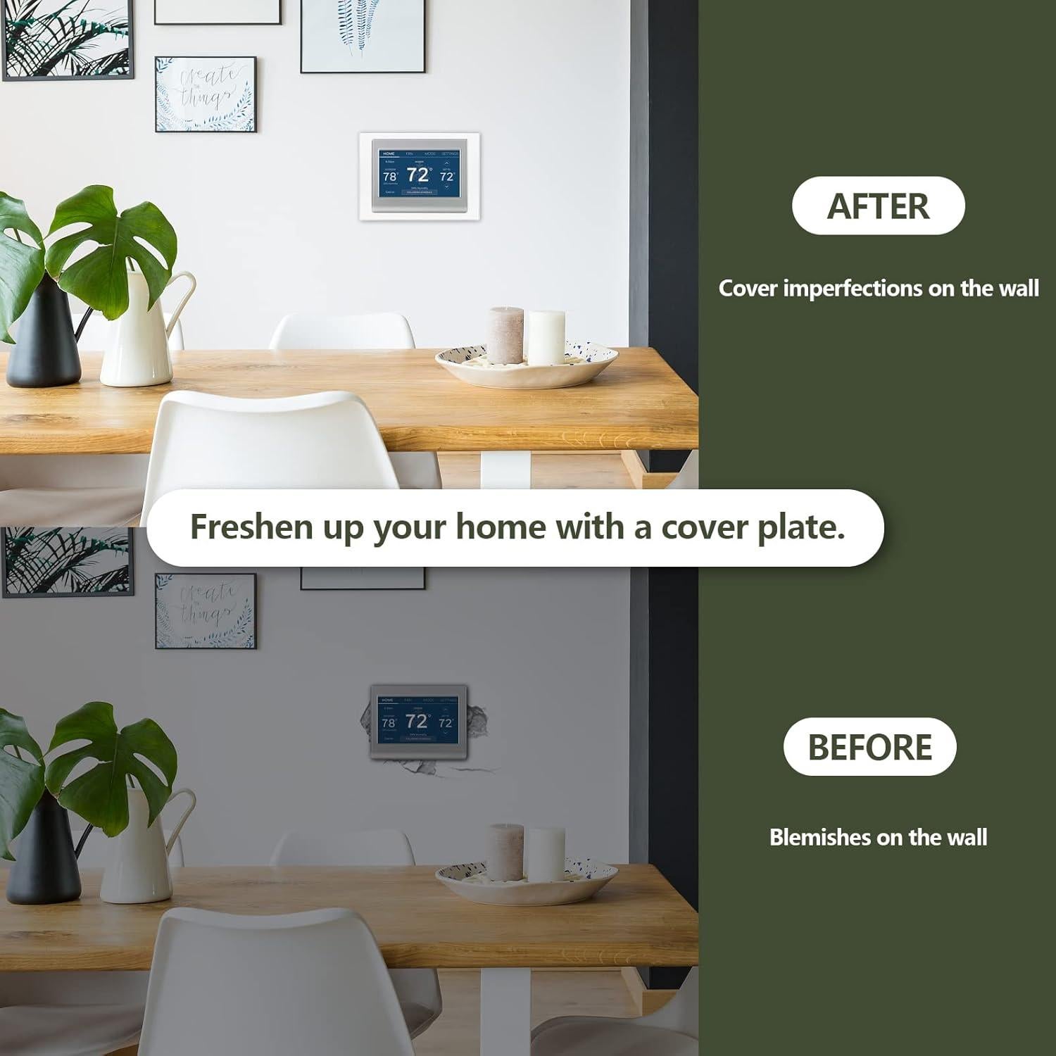 Placa de Pared para Termostato Honeywell THP2400A1027W Blanca