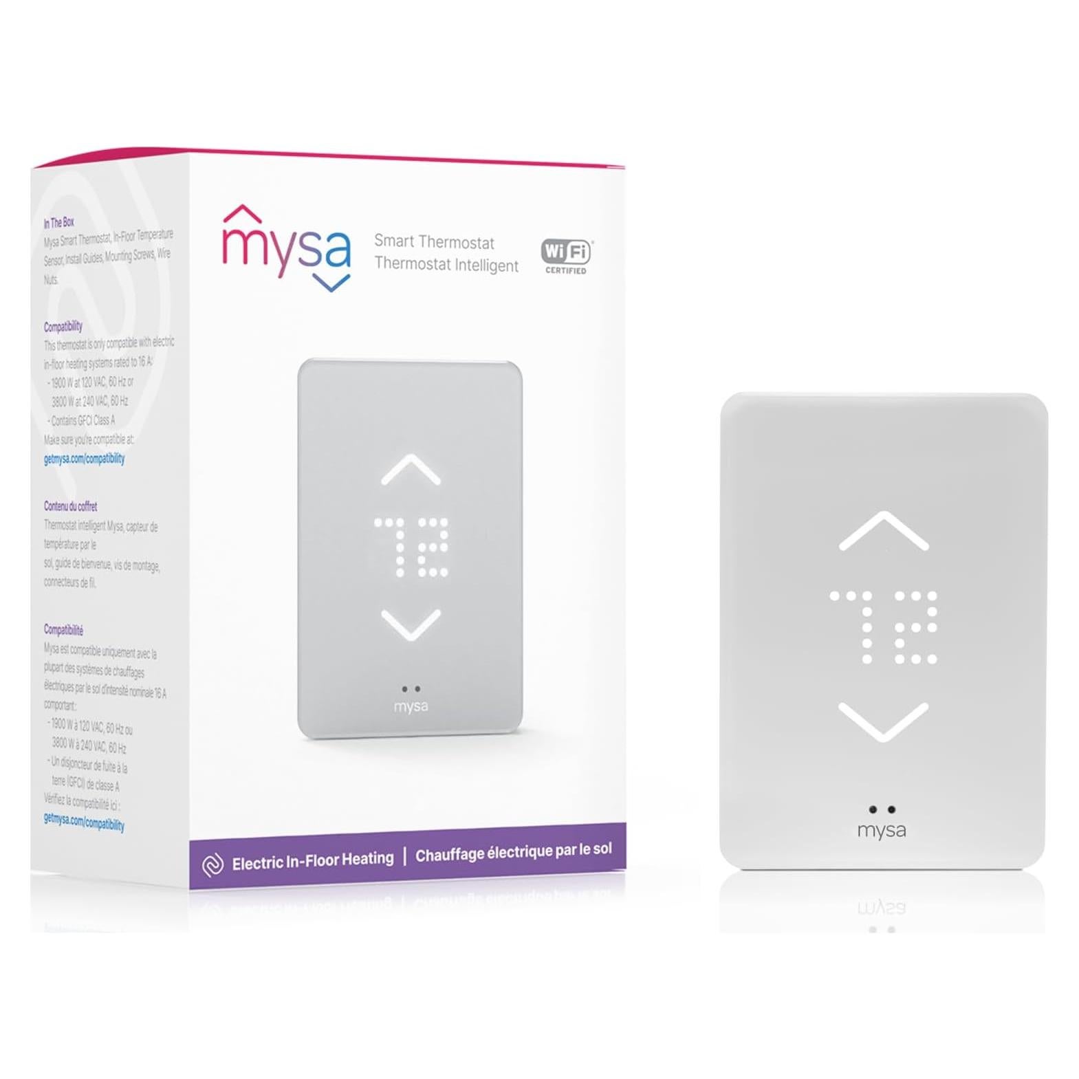 Termostato Inteligente Mysa 240V para Calefacción Eléctrica