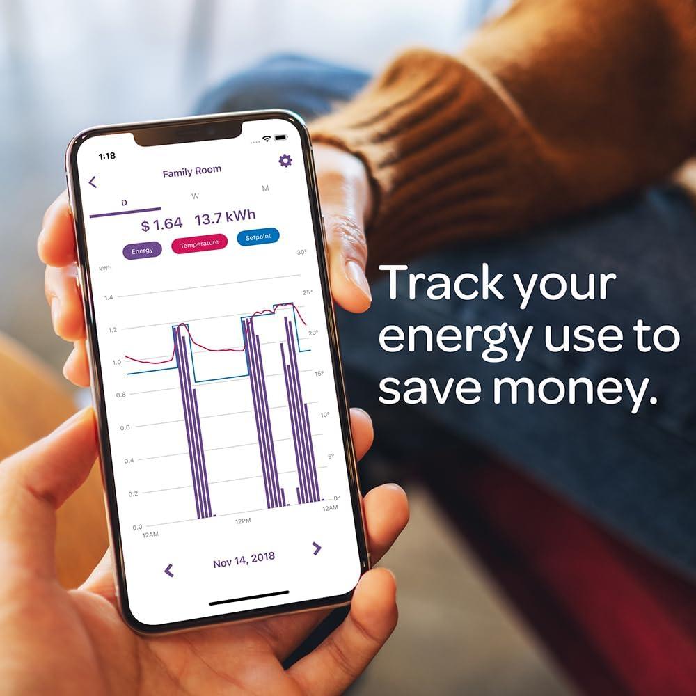 Termostato Inteligente Mysa 240V para Calefacción Eléctrica