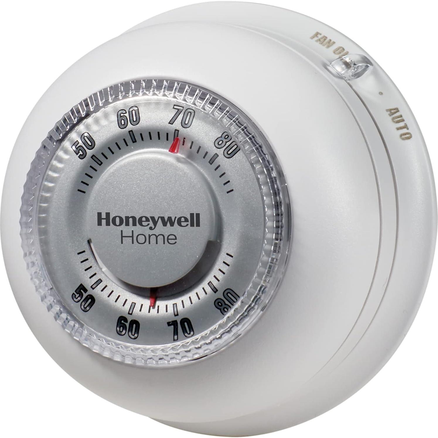 Termostato Manual No Programable Honeywell CT87 Redondo Blanco