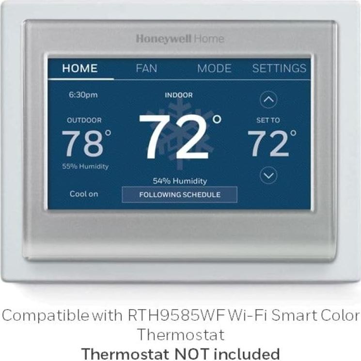Placa de Cubierta para Termostato Honeywell THP2400A1027W Blanca