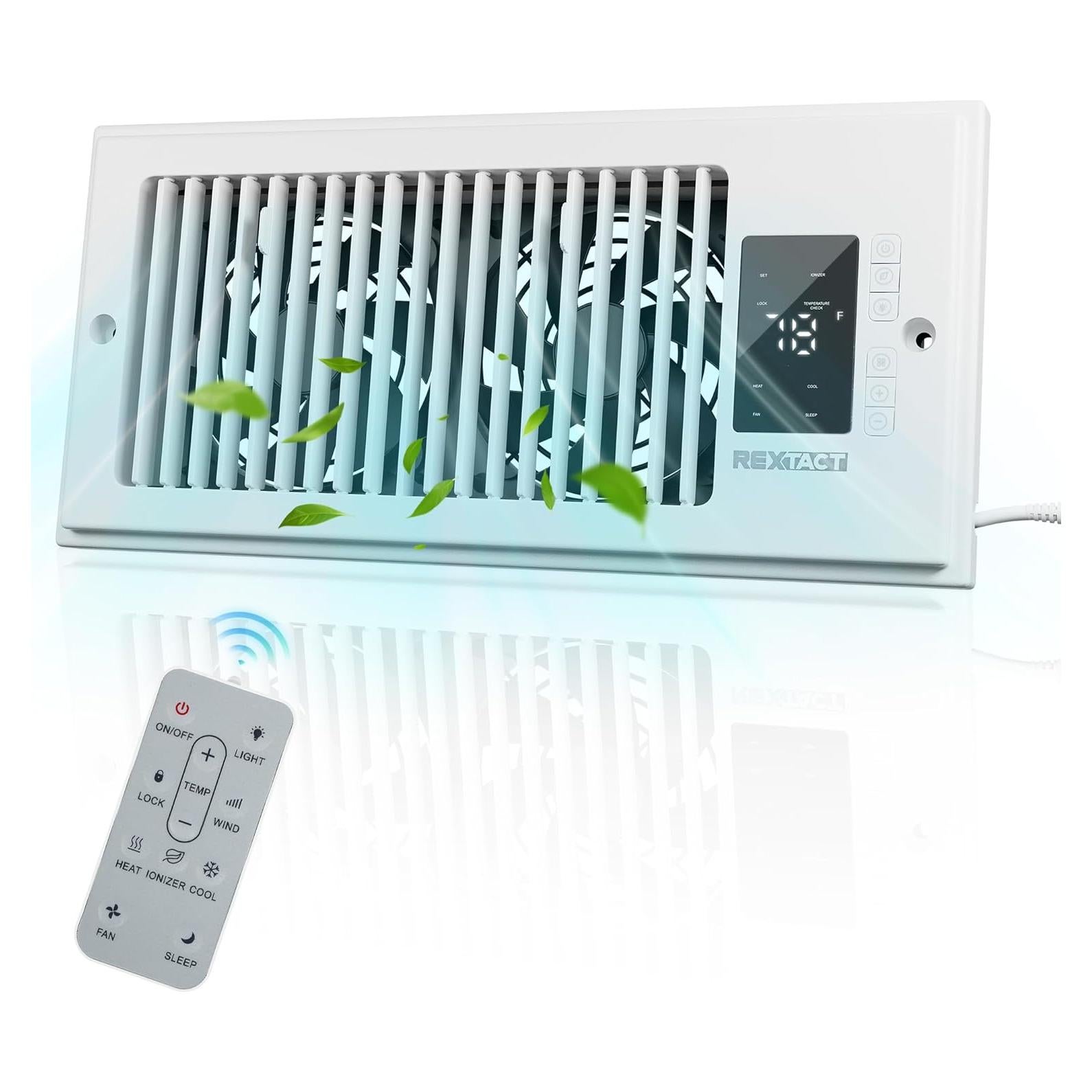 Ventilador Aumentador de Registro RexTact 10 Velocidades 4x10" Blanco