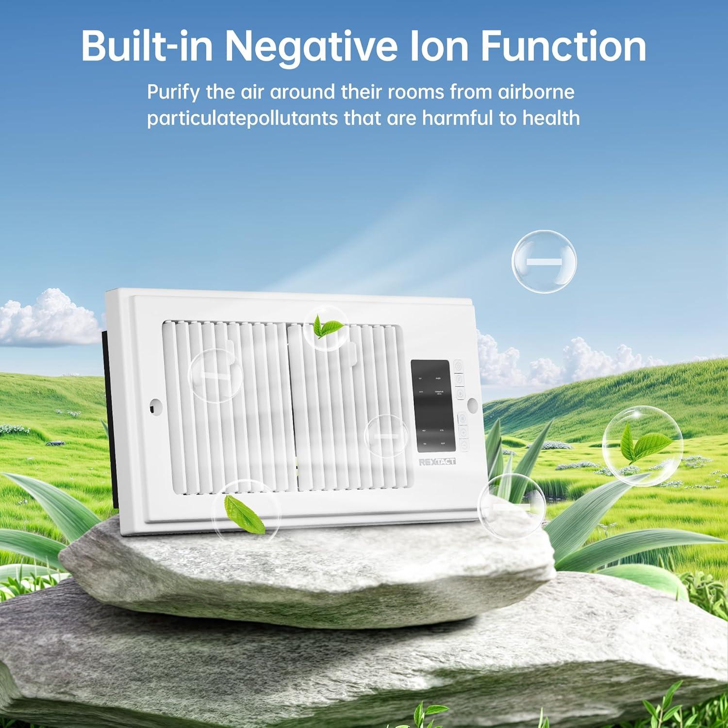 Ventilador Aumentador de Registro RexTact 10 Velocidades 4x10" Blanco