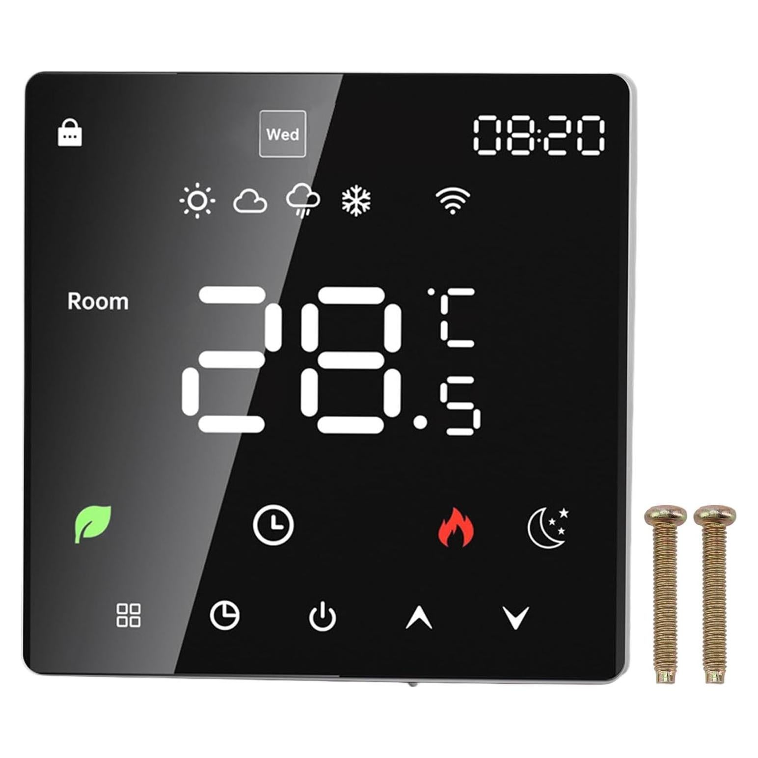 Termostato Inteligente Cryfokt 16A LCD Táctil Programable