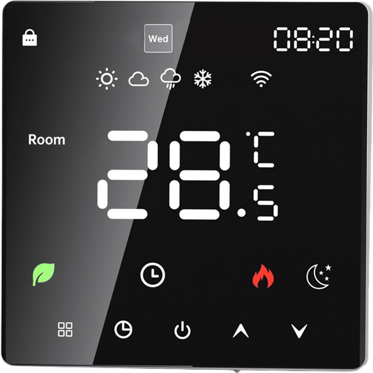 Termostato Inteligente Cryfokt 16A LCD Táctil Programable