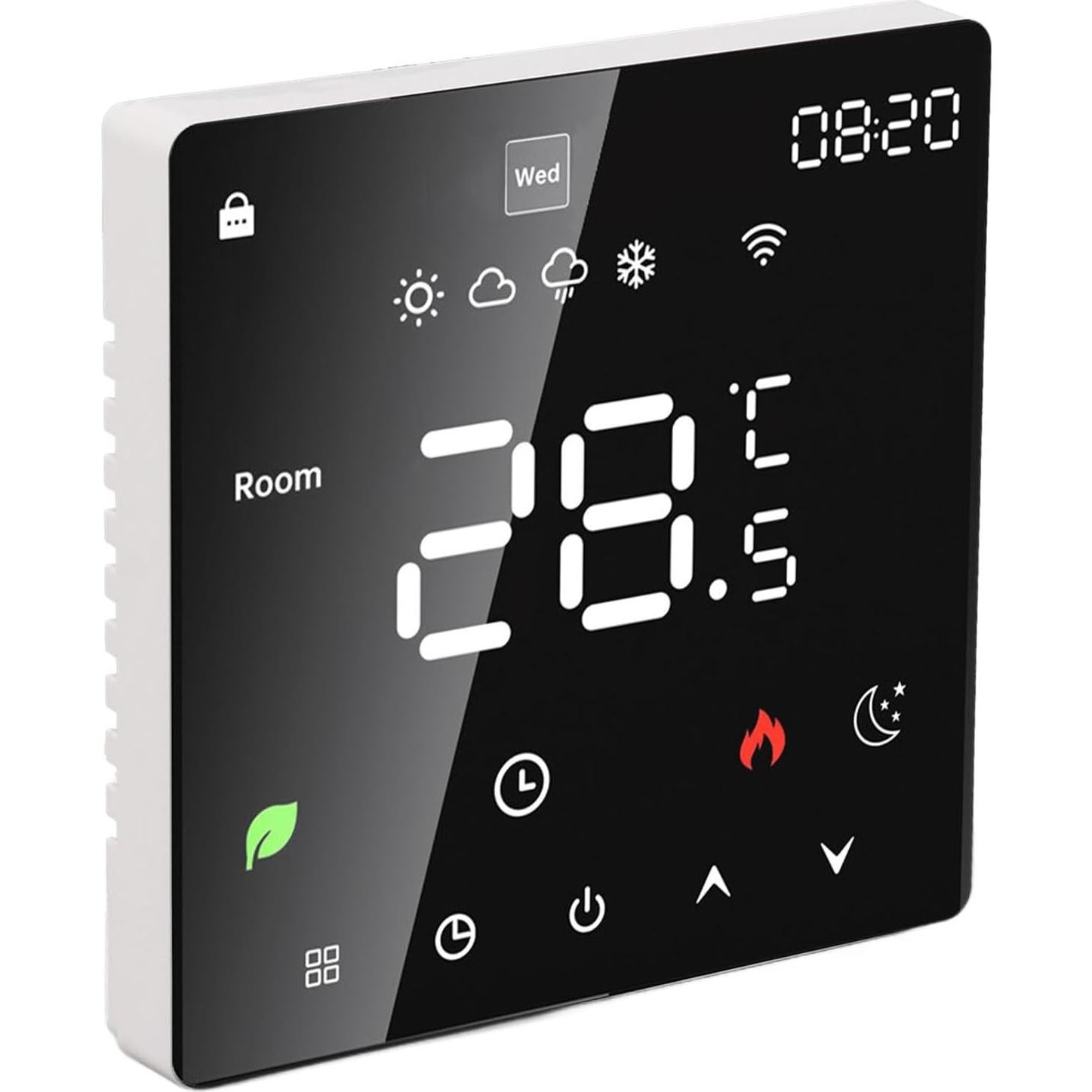 Termostato Inteligente Cryfokt 16A LCD Táctil Programable