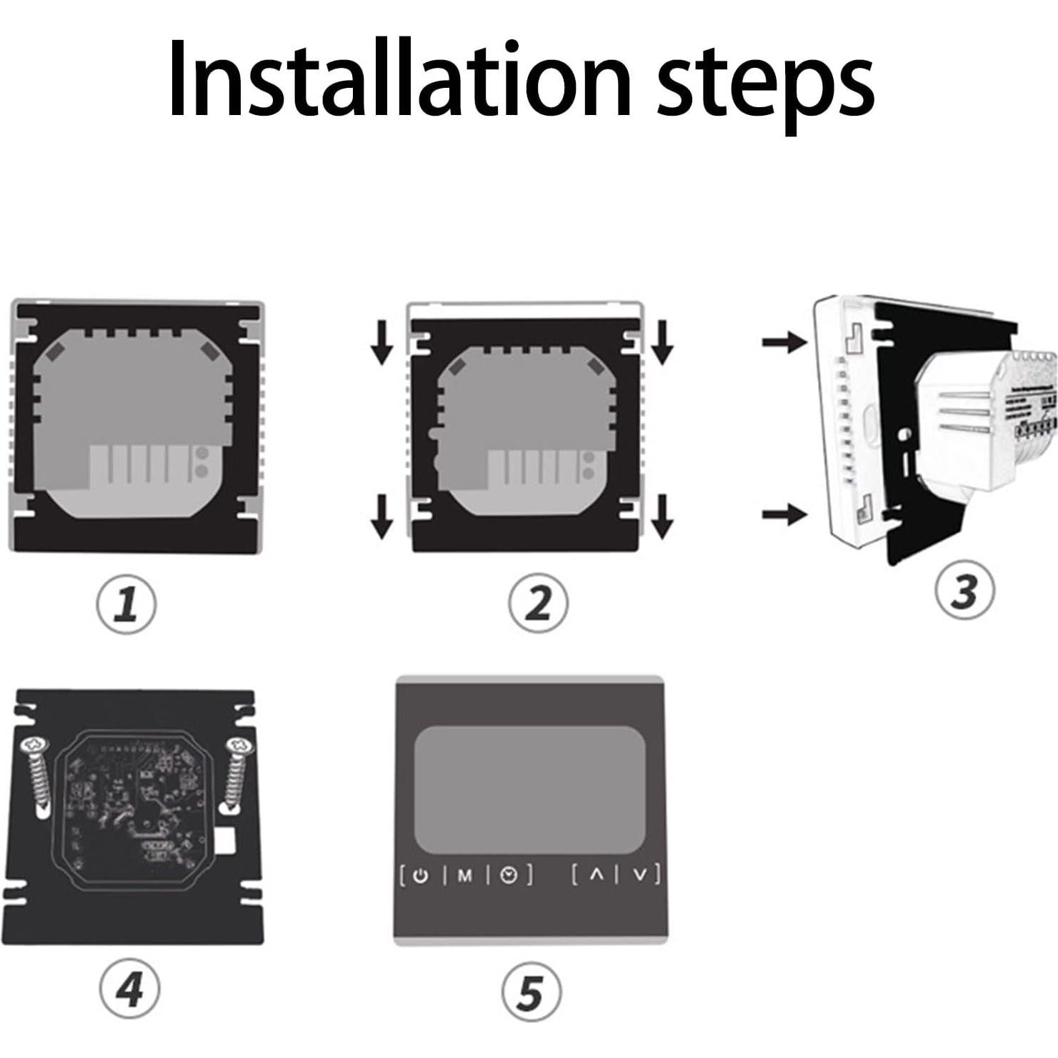 Termostato Inteligente Programable Walfront 250V Control Táctil