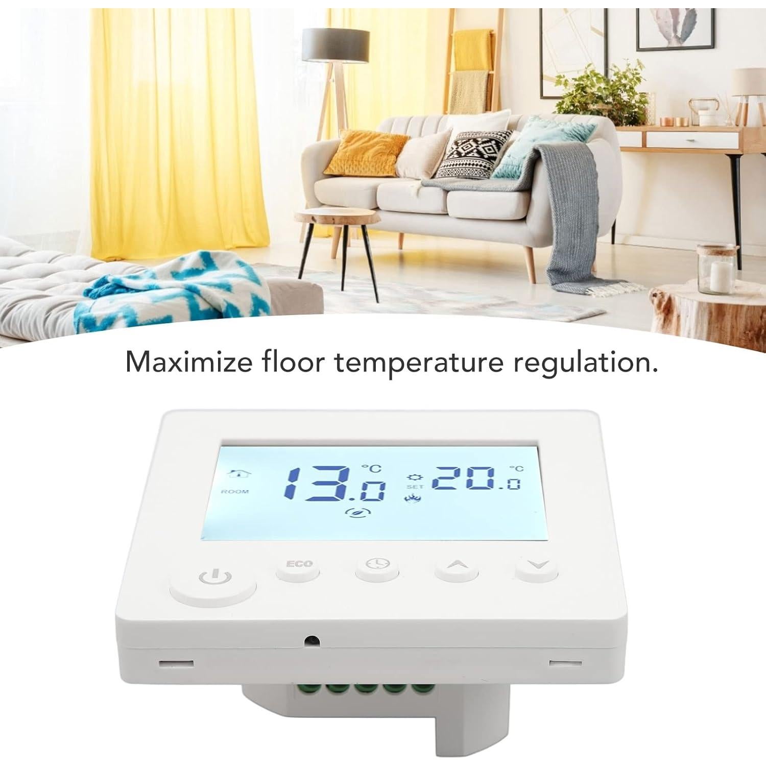 Termostato Inteligente Programable Asixxsix para Calefacción de Suelo