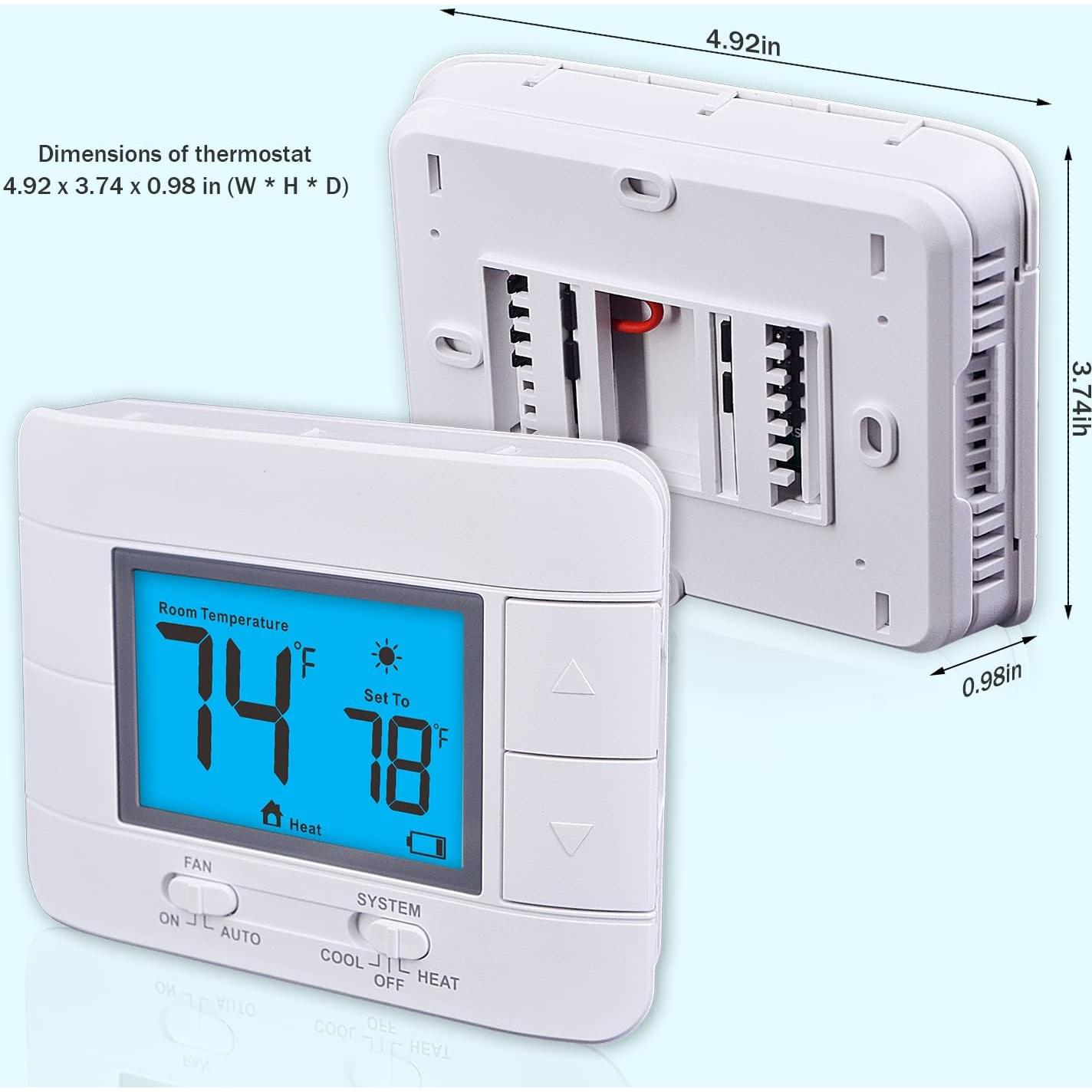 Termostato No Programable Aowel 1 Calor 1 Frío Digital