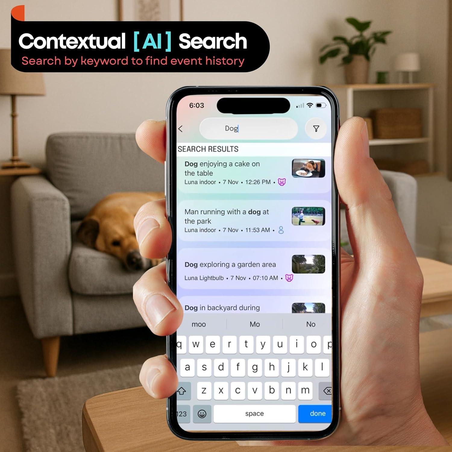 Cámara de Seguridad Interior Recmoment HL-10 2K WiFi AI