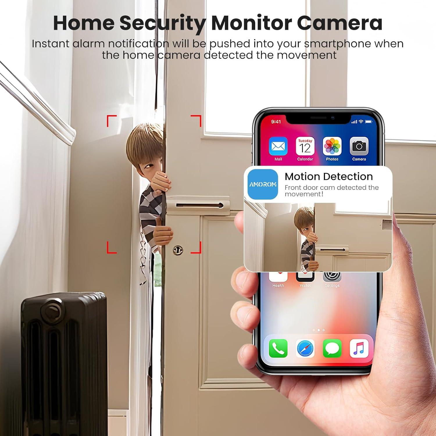 Cámaras de Seguridad Inalámbricas AMOROM 1080P - Paquete de 4