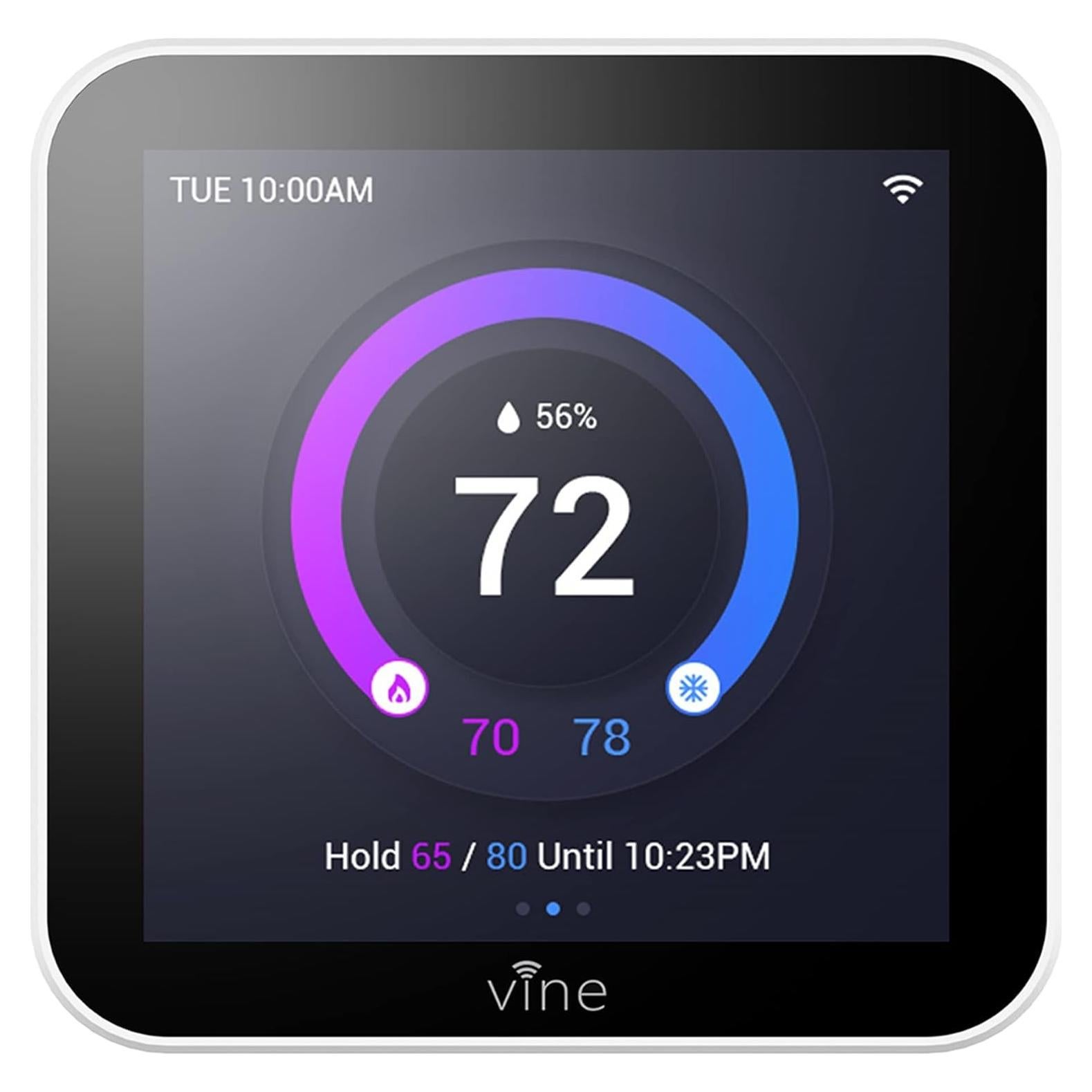 Termostato Inteligente Wi-Fi Vine TJ-560 Pantalla Táctil 10.16 cm