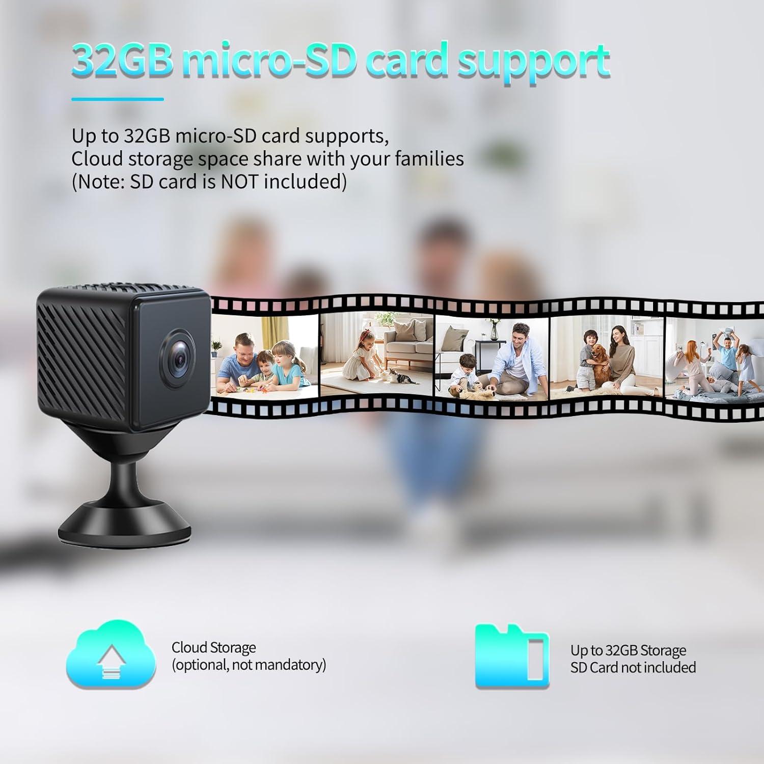 Cámara de Seguridad Inalámbrica LMQPT HD 1080P con AI