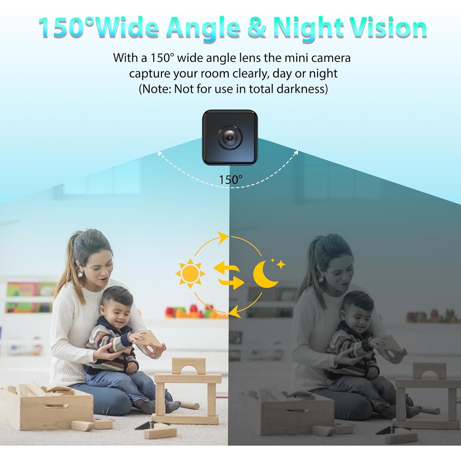 Cámara de Seguridad Inalámbrica LMQPT HD 1080P con AI