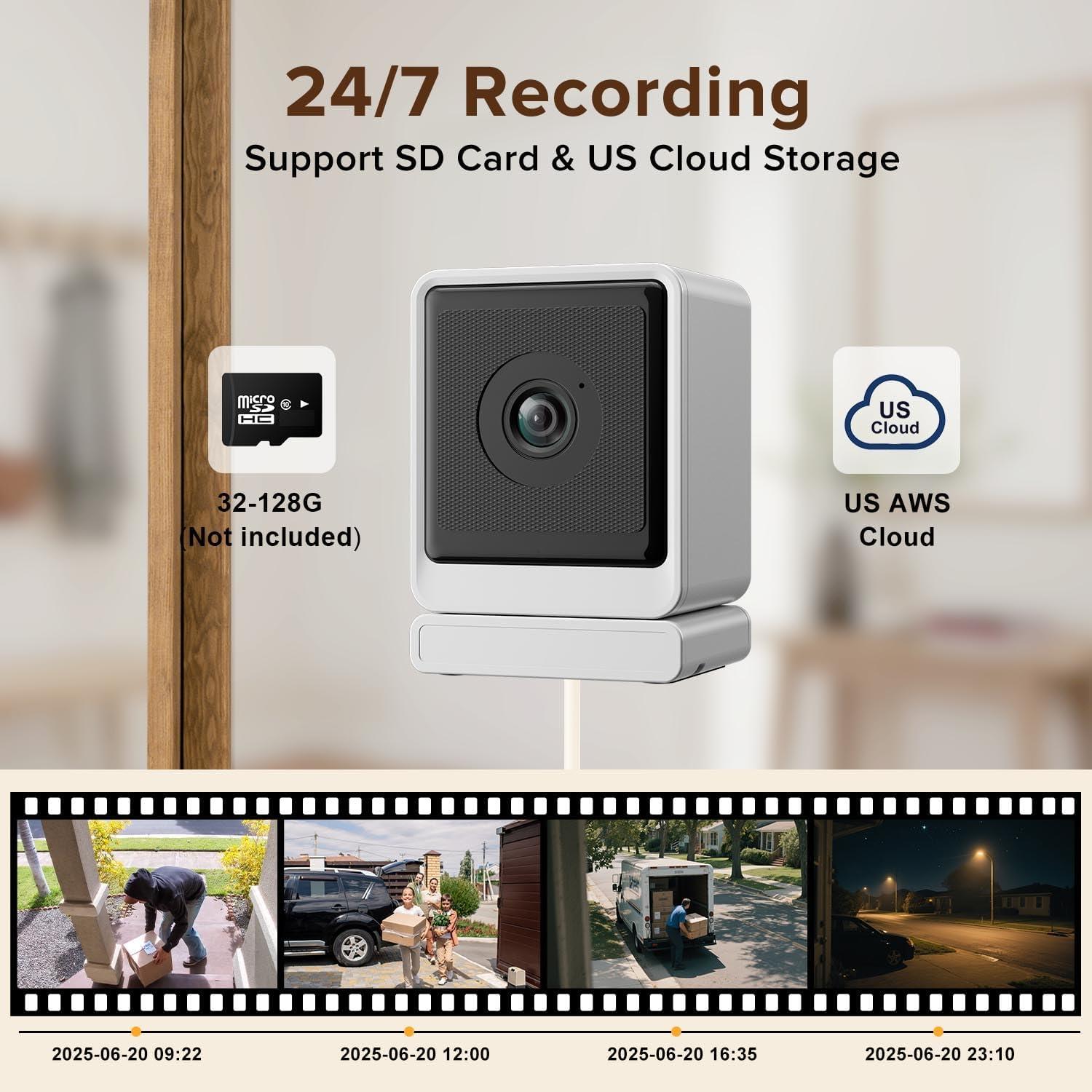 Cámara de Seguridad STSVA 3MP 2K con Visión Nocturna Color