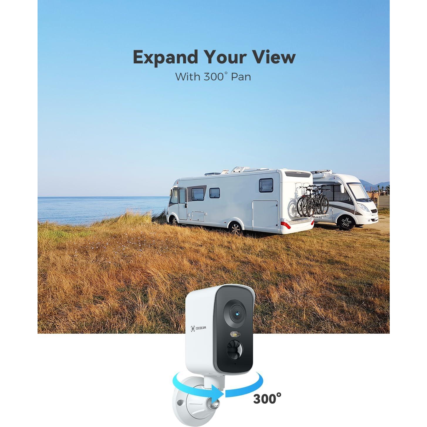 Cámara de Seguridad Inalámbrica COCOCAM 4G 2K Portátil IP66