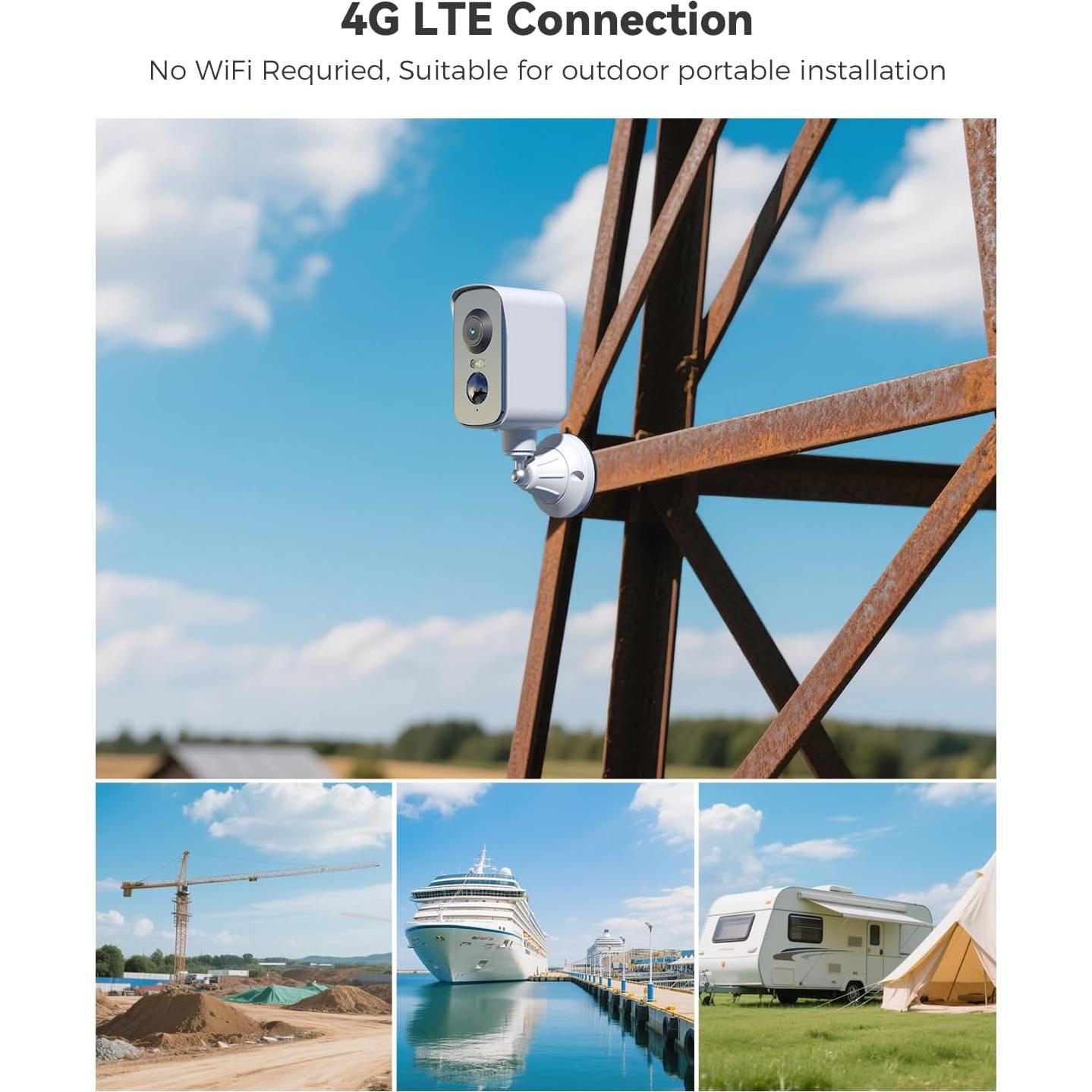 Cámara de Seguridad Inalámbrica COCOCAM 4G 2K Portátil IP66