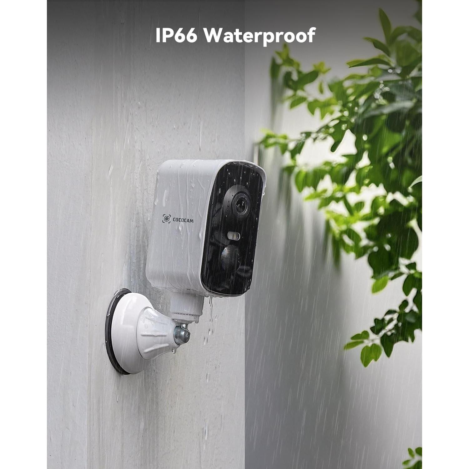 Cámara de Seguridad Inalámbrica COCOCAM 4G 2K Portátil IP66