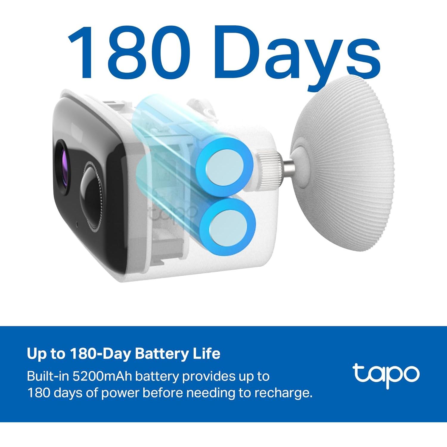 Cámara de Seguridad Inalámbrica Tapo C400 1080P Batería 180 Días