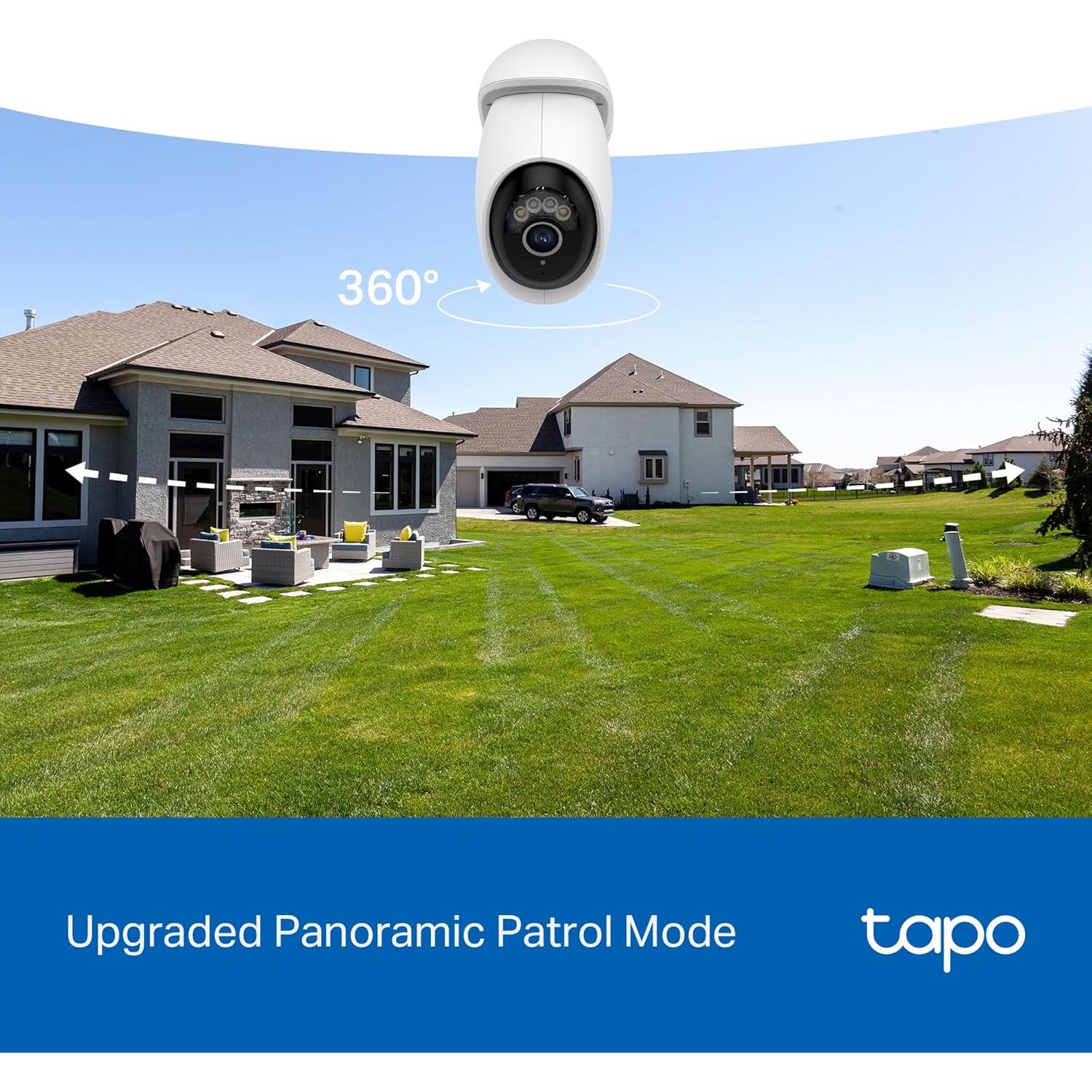 Cámara de Seguridad Tapo C560WS 4K 8MP con Pan/Tilt y IA