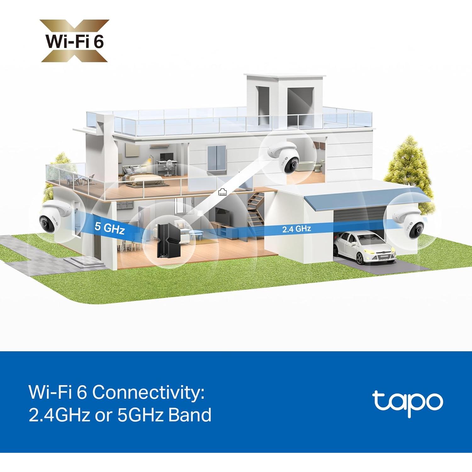 Cámara de Seguridad Tapo C560WS 4K 8MP con Pan/Tilt y IA