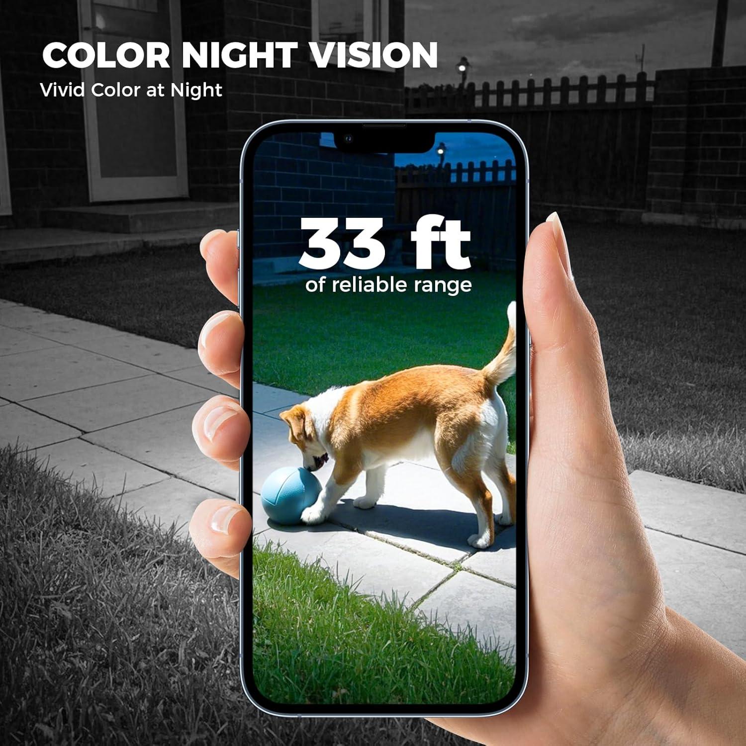 Cámara de Seguridad Inalámbrica Cadrali 2K HD con Batería 5200mAh