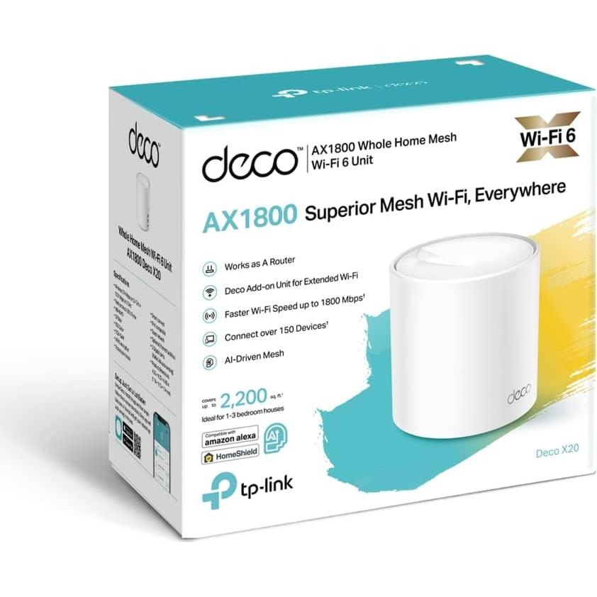 Sistema WiFi en Malla TP-Link Deco X20 AX1800 Blanco Renovado