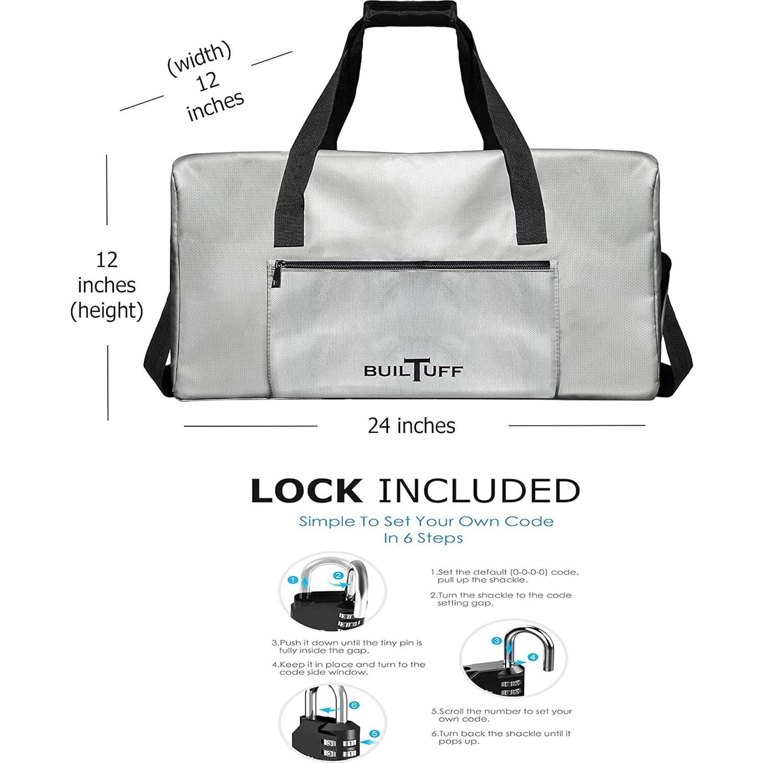 Bolsa de Deporte Builtuff a Prueba de Fuego y Agua 60x30cm