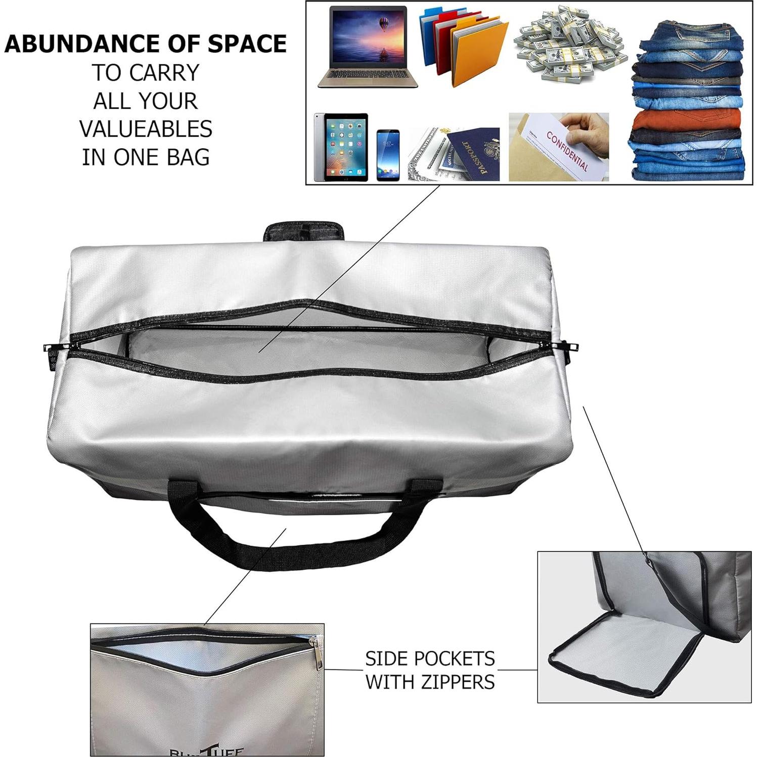 Bolsa de Deporte Builtuff a Prueba de Fuego y Agua 60x30cm