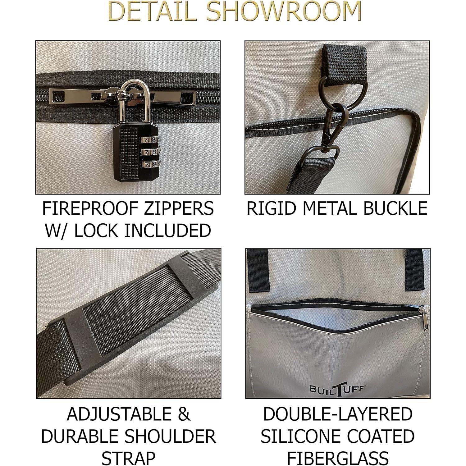 Bolsa de Deporte Builtuff a Prueba de Fuego y Agua 60x30cm