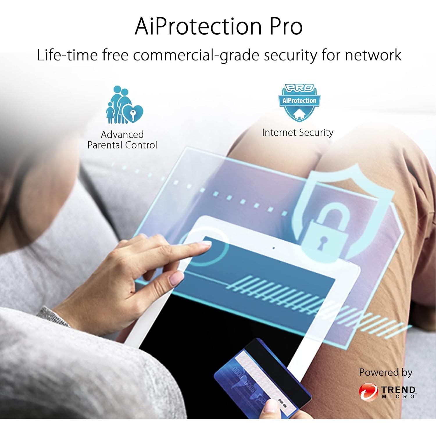 Sistema WiFi 6 Malla ASUS ZenWiFi AX (XP4) 255 m²