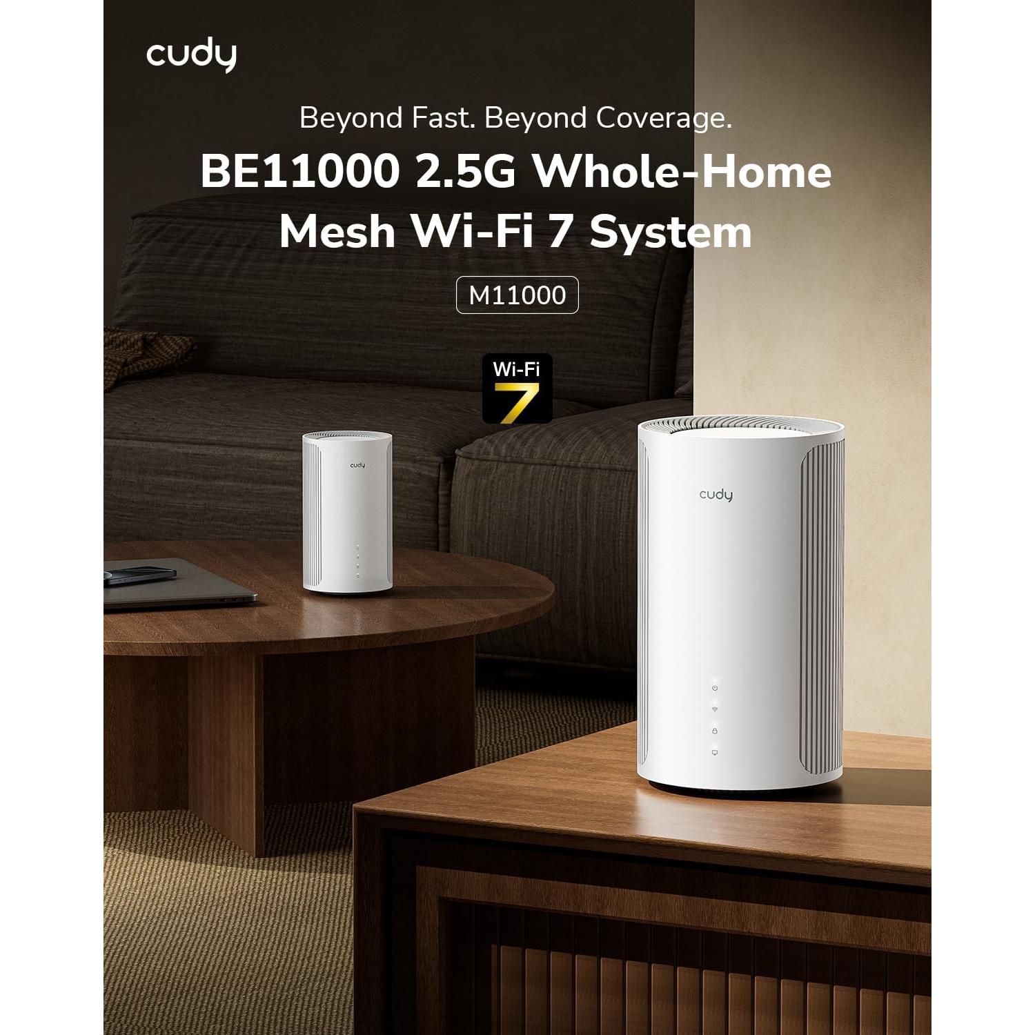 Cudy M11000 Sistema de Malla WiFi 7 Tri-Banda 11Gbps