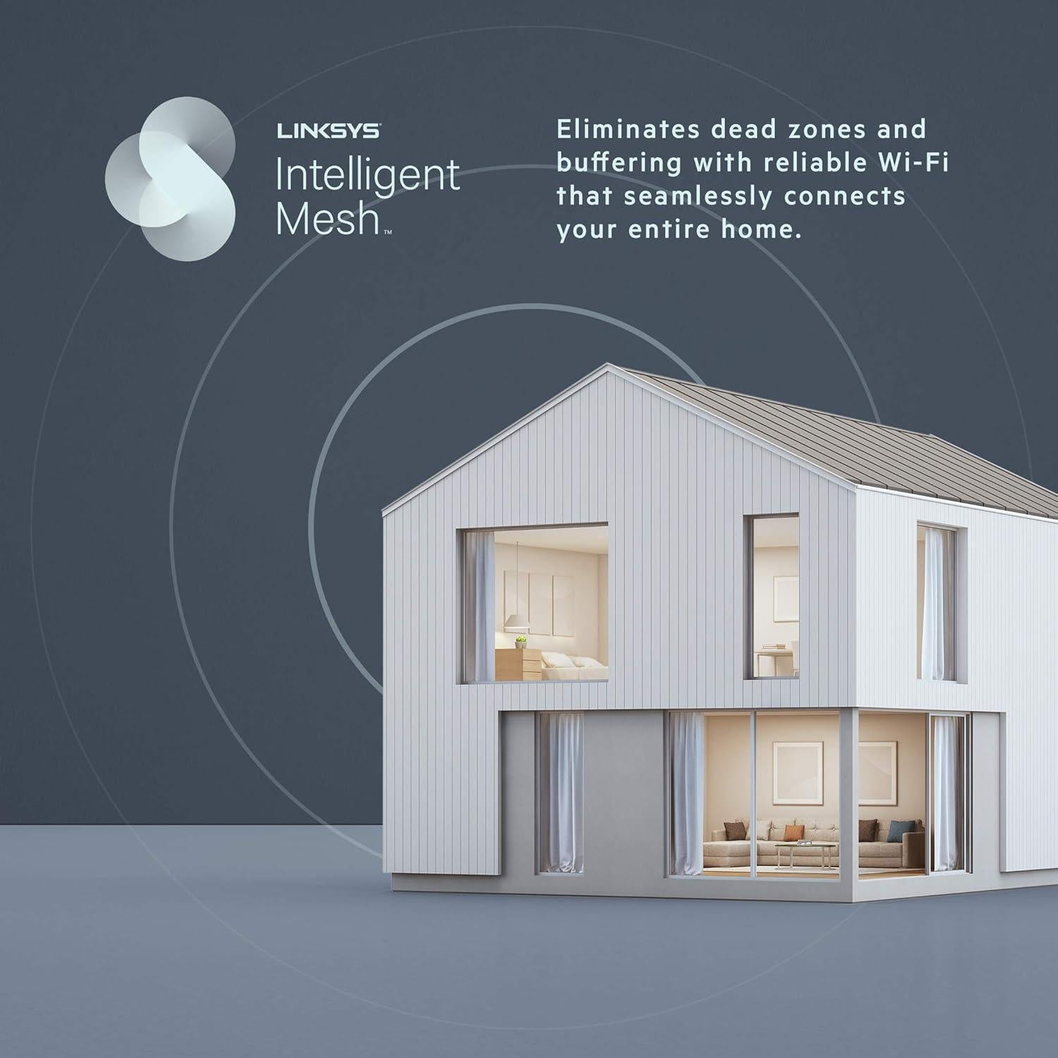 Enrutador Linksys Mesh WiFi 6 MR9600 Renovado 1-Pack