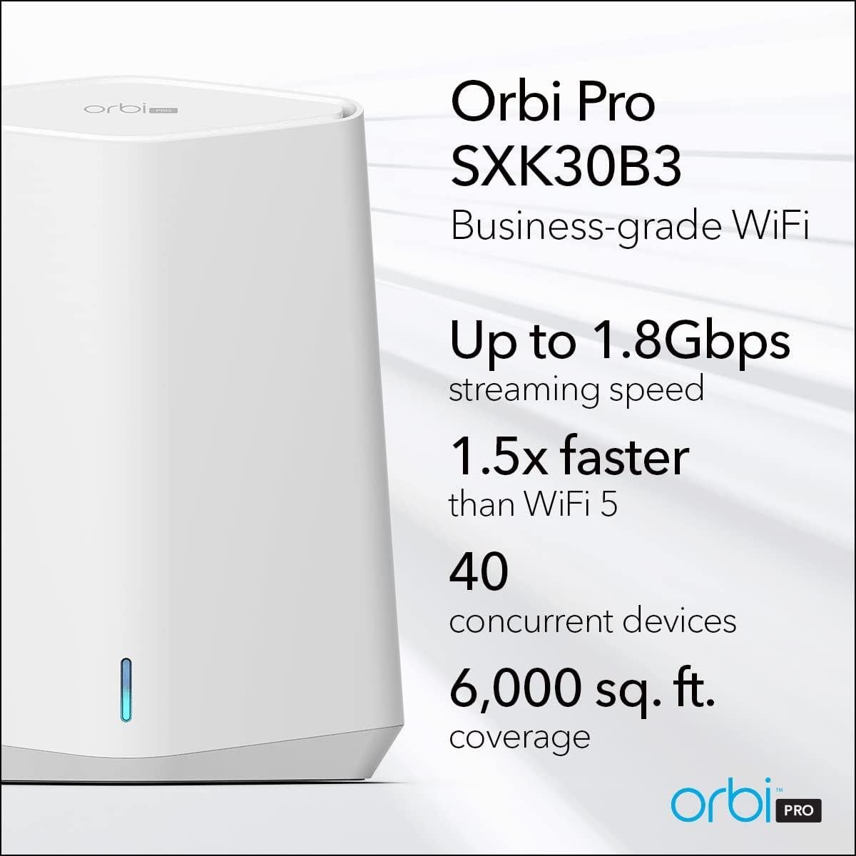 Sistema Mesh WiFi 6 NETGEAR Orbi Pro AX1800 - Paquete de 3