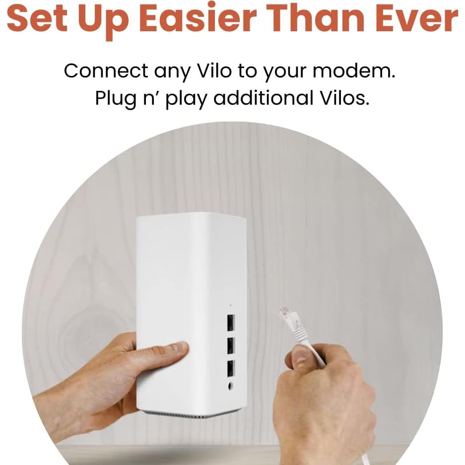 Sistema Wi-Fi Mesh Vilo 6 AX1800 2-Pack Cobertura 372 m²